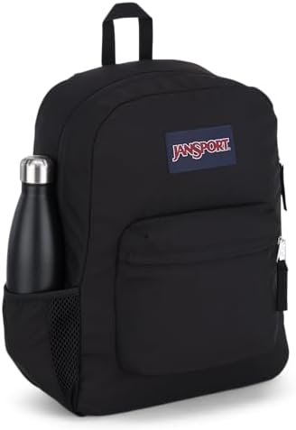 JanSport Cross Town Backpack 17" x 12.5" x 6" - Simple Bag for Everyone with 1 Main Compartment, Front Utility Pocket - Premium Class Accessories - Black - Image 4