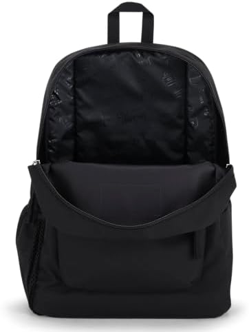JanSport Cross Town Backpack 17" x 12.5" x 6" - Simple Bag for Everyone with 1 Main Compartment, Front Utility Pocket - Premium Class Accessories - Black - Image 6