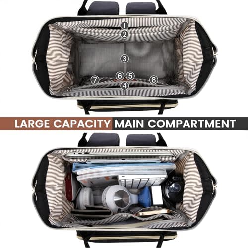 LOVEVOOK Laptop Backpack for Women, 15.6 Inch Work Business Backpacks Purse With Large Capacity, Waterproof Nurse Bag College Bookbag for School, Waterproof Casual Daypack for Travel - Image 2