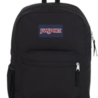 JanSport Cross Town Backpack 17″ x 12.5″ x 6″ – Simple Bag for Everyone with 1 Main Compartment, Front Utility Pocket – Premium Class Accessories – Black
